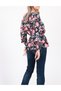 Bluza, Negru Floral - 2