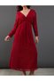 Rochie lunga, Rosu