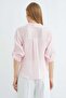 Striped Knotted Front Shirt - 8
