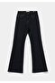 Flare Fit Women's Blue Black Denim Jean Pants - 7