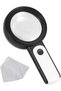 30X 12Lighted Magnifying Glass Portable Double Layer Optical Glass Reading Magnifier 229018