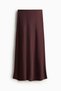 Satin maxi skirt