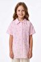 Striped Girls' Shirt with Slits on the Back - 2