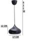2 Pieces Creme Fabric Hat Metal Elips Table Lamps 1 Pieces Pendant Lamp Chandelier - 7