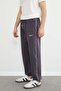 Baggy Sweatpants with Tie-Up Stripes and Leg Stoppers - 5