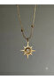 Steel Gold Pearlescent Sun Pendant - 2