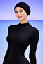 Women's Body-Fitting Swimsuit and Cap Set - 6