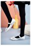 Eylül Thermo Non-Slip Sole with Bow Tie and Velcro Girls' Ballerinas WHITE - 5