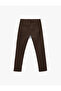 Cotton Pocketed Buttoned Slim Fit Trousers - 4