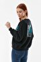 Butterfly Printed Oversize Sweatshirt - 3