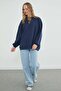 Basic Crew Neck Oversize Sweatshirt - 5