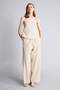 100% Cotton Regular Fit Halter Neck Embroidered Sleeveless Beige Blouse H0475Ax26Hs - 4