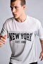 Quick-Drying Oversized Short-Sleeved Printed Light Gray T-Shirt H2908Ax26Sm - 4