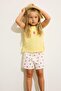 Crew Neck Strawberry Embroidered Ruffle Yellow Undershirt Baby Girl H8225A526Sm - 3