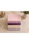 Pastel Aura 100% Cotton 6-Piece Face Towel Set 50X90 cm Soft Textured Absorbent Bath Towel Multi-Colored - 5
