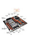 لوحات أم X99 ثنائية المعالج مع منفذ M.2، مقبس LGA 2011 V3، تصميم E-ATX، منافذ USB3.0 وSATA3، 8 فتحات DIMM DDR4، تدعم معالجات Xeon - 2