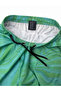 Men's Swim Shorts with Marble Pattern, Pockets, and Quick-Dry Lace-Up Closure - Turquoise Green - 2