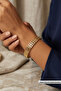 Minimalist Italian Style Laser Engraved Women's Cuff Bracelet - 2