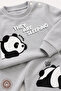 Unisex Baby Sleeping Panda Printed 100% Cotton 6-9-12 Months Top and Bottom 2-Piece Baby Set - 3