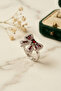 Heart Bowknot Stylish and Modern Design Minimal Adjustable Women's Ring