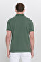 Men's Khaki 100% Cotton Non-Curling Pique Polo Collar Slim Fit Slim Fit T-Shirt - 8