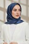 Women's Twill Silk Scarf Indigo - Navy Blue - 2