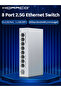 EU Adapter 8 Port 2.5GbE Ethernet Switch Unmanaged 2.5Gbps Network Switch 1 Port 10Gb SFP+ Slot Home - 8