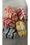 Handmade Straw Raffia Handbag Clutch (36X21Cm) Yellow Green - 7