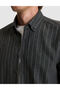 Anthracite Striped Regular Fit Long Sleeve Shirt 50316765-Vr006 - 6