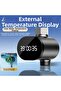 Water Thermometer Bathroom Led Display Shower Thermometer Black Shower Temperature Display 4-inch... - 2