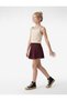 Crepe Scuba Fabric Pleated Mini Skirt - 3