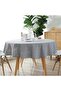 diameter120cm Round Tablecloth 120/150cm Washable Table Cloth Decorative Table Cover Indoor Holiday - 4