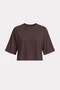 Natural viscose blouse with wide sleeves sitting on the waist - 5