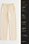 Women's Straight Leg Sweatpants Beige 3011 - 3