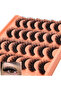 D 14 Pairs Russian Strip Lashes Mink Fluffy 3D Faux Mink Lashes Makeup Messy False Eyelashes Fluffy.