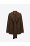 Coffee Shawl Blazer Jacket