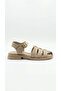 Beige Suede Women's Sandals 647.7004 - 2