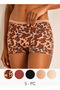 Set of 5 - Boyshort Briefs with Assorted Print