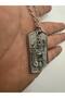 U.S. Army Military Necklace – Silver Color Zamak Metal Unisex Jewelry with American Army Logo - 3