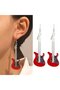 Guitar Earrings Black - 3