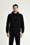 Hooded Regular Fit Cotton Embroidered 3 Thread Sweatshirt - 4