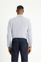 Long Sleeve Slim Fit Slim Fit Classic Striped Cotton Easy-Iron Shirt - 4