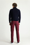 Regular Fit Standard Cut Lycra Canvas / Chino Trousers - 4