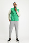 Mock Neck Pocketed Zippered Quilted Sports Vest
