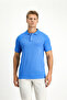 Polo Neck Slim Fit Embroidered 100% Cotton T-Shirt