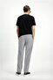 6 Drop Regular Fit Standard Cut Lycra Striped Classic Fabric Trousers with Elastic Waist and Drawstring Pleats - 5