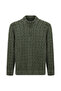 Half Turtleneck Regular Fit Zippered Patterned Knitted Wool Sweater - 2