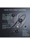 Type-C Semi-In-Ear Wired Earphones with Mic - Black - 5