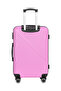 Prisma Series Set of 3 Luggage | Lightweight Small 10KG, Medium 20KG & Large 30KG ABS 4 Wheels Trolley Hardsided Travel Suitcase Pink - 5