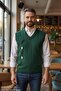 Men's Nefti Anti-Pilling Standard Fit Regular Cut V-Neck Knitwear Sweater - 3